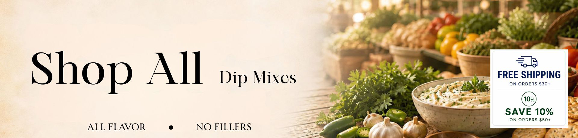 Gourmet farms shop all dip mixes dips fresh with herbs