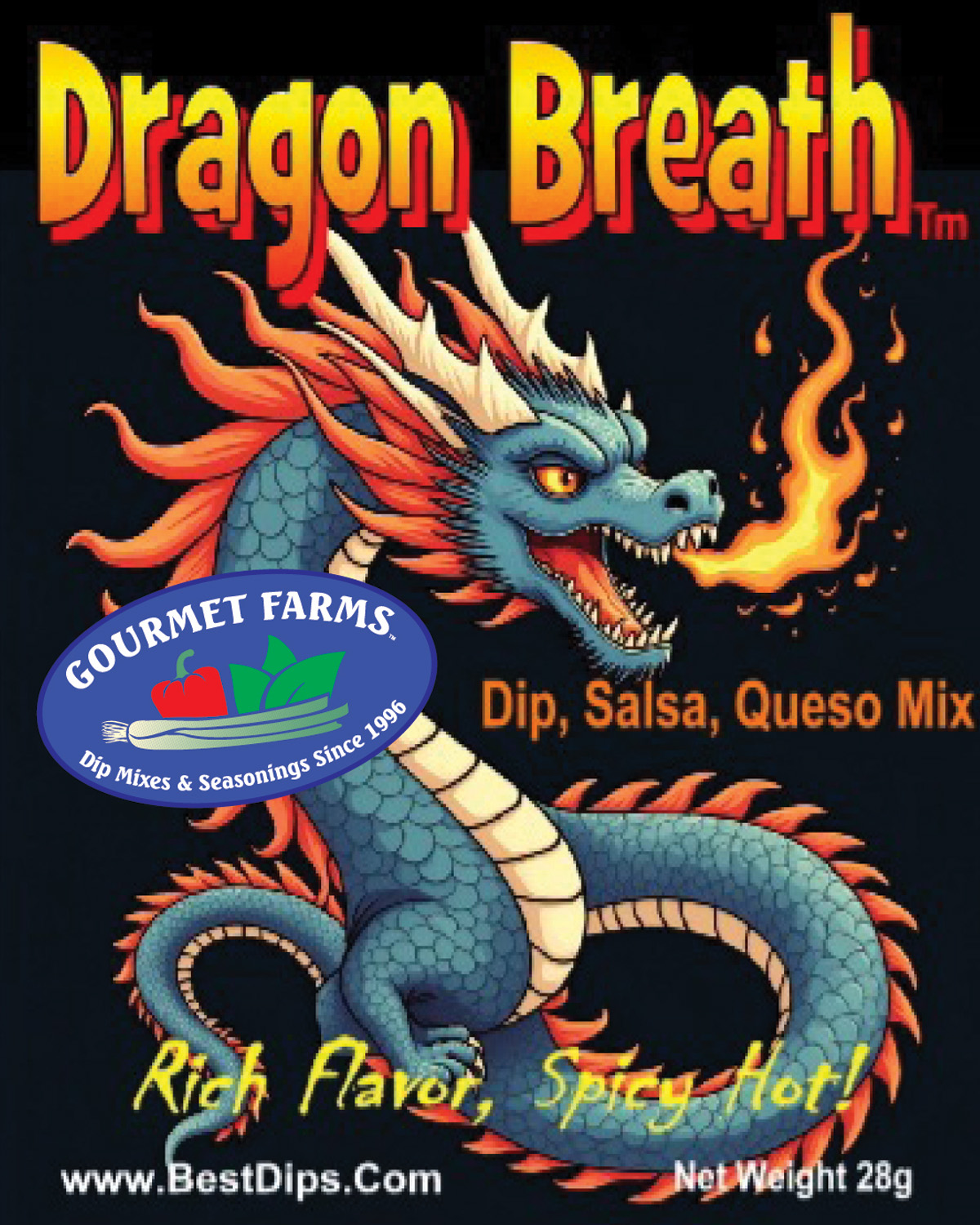 Dragon Breath Salsa & Queso Dip Mix